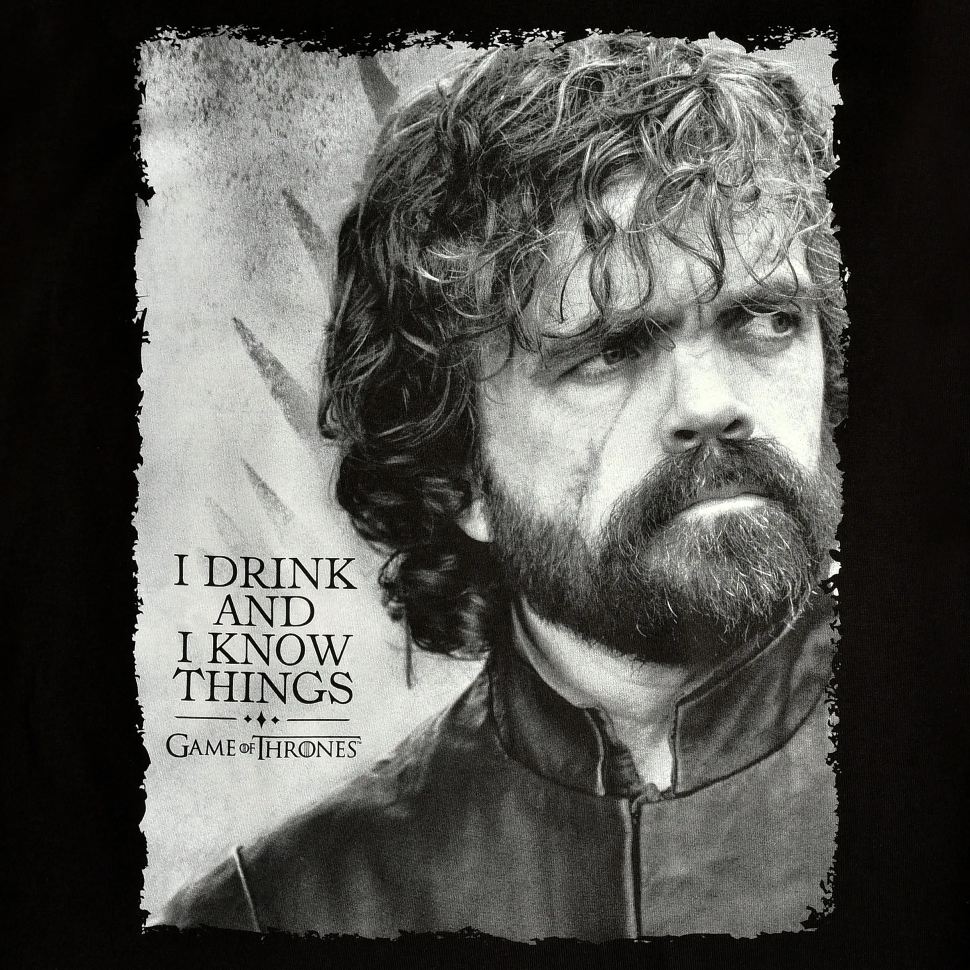 Game of Thrones - Tyrion Drink en Weet dingen T-shirt zwart