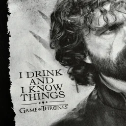 Game of Thrones - Tyrion Drink en Weet dingen T-shirt zwart