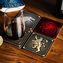 Game of Thrones - Wapenschilden Onderzetters Set van 4