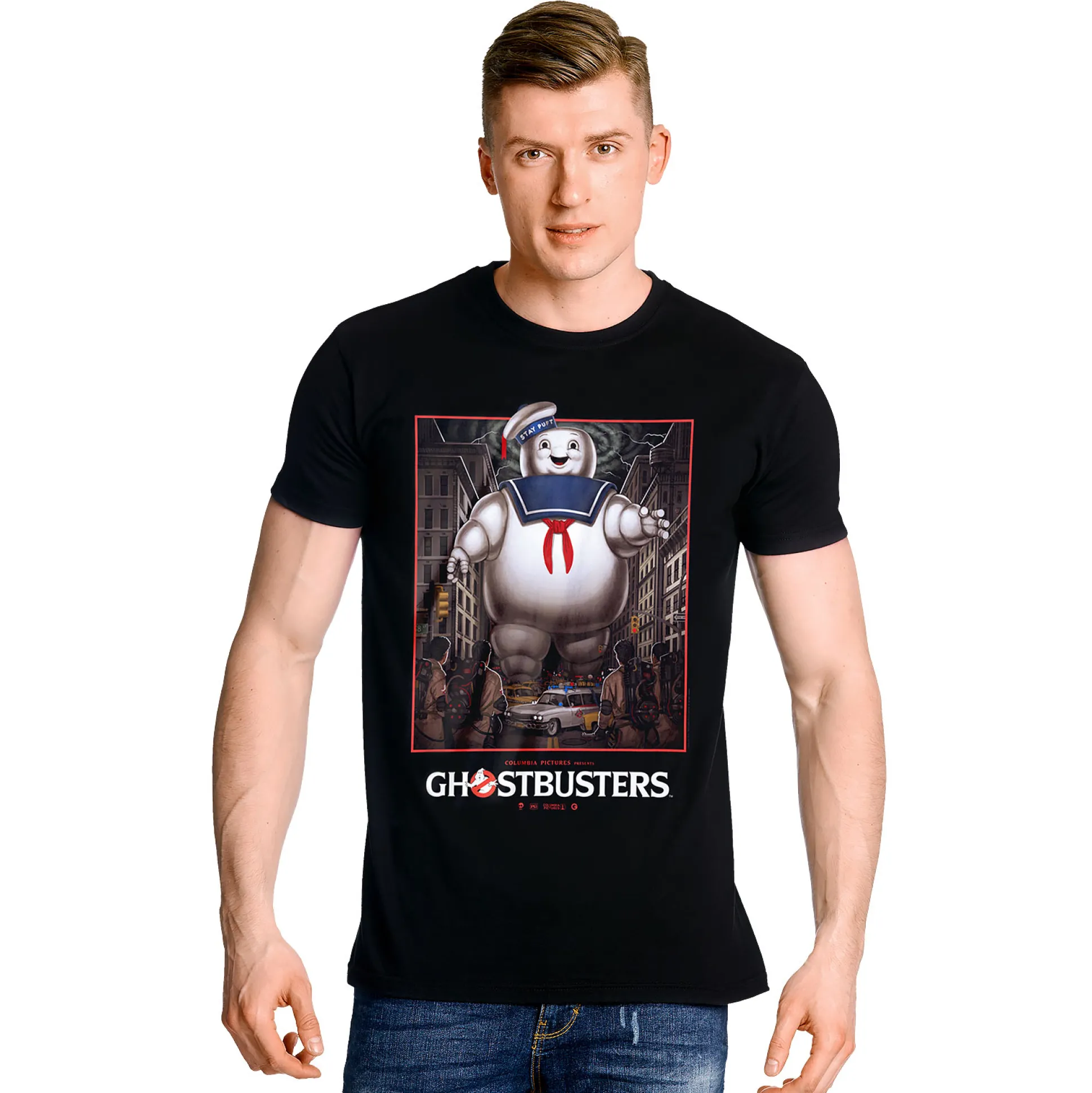 Ghostbusters - Marshmallow Man T-shirt zwart
