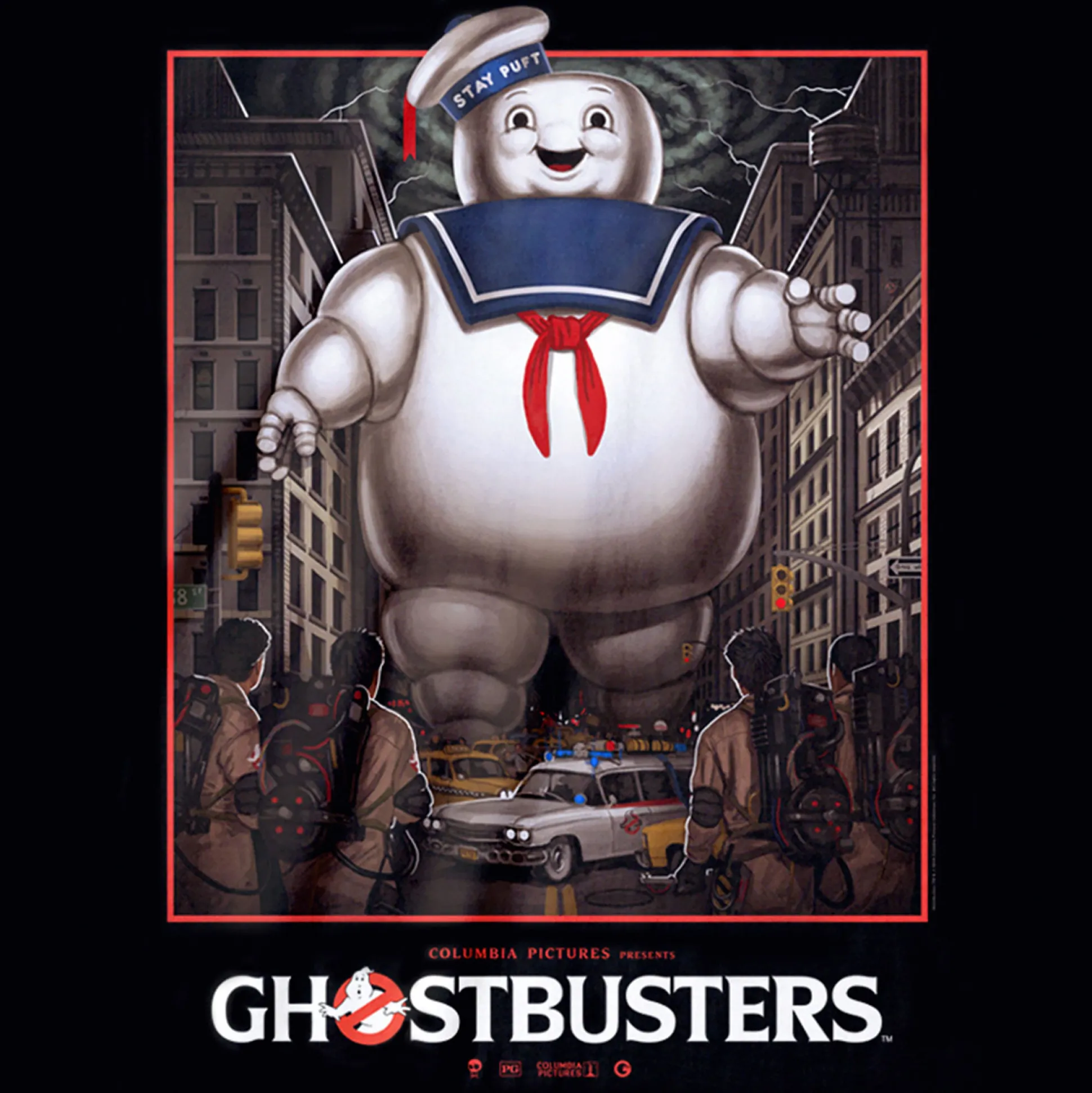 Ghostbusters - Marshmallow Man T-shirt zwart