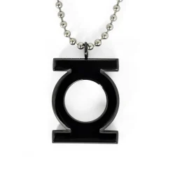 Green Lantern - Zwart logo hanger aan ketting