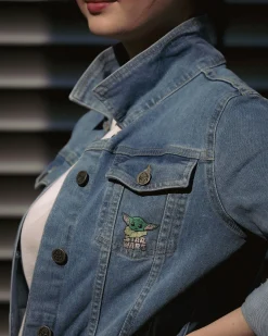 Grogu Dames Spijkerjas Blauw - Star Wars The Mandalorian