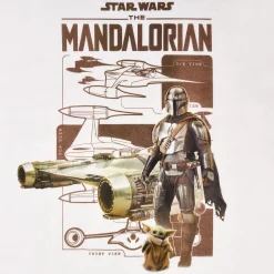 Grogu en Mandalorian T-shirt wit - Star Wars The Mandalorian