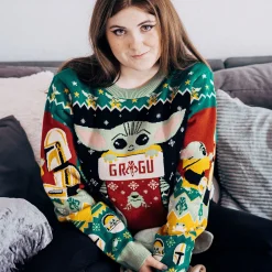 Grogu met Mando Gebreide Trui - Star Wars The Mandalorian