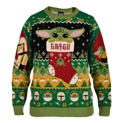 Grogu met Mando Gebreide Trui - Star Wars The Mandalorian