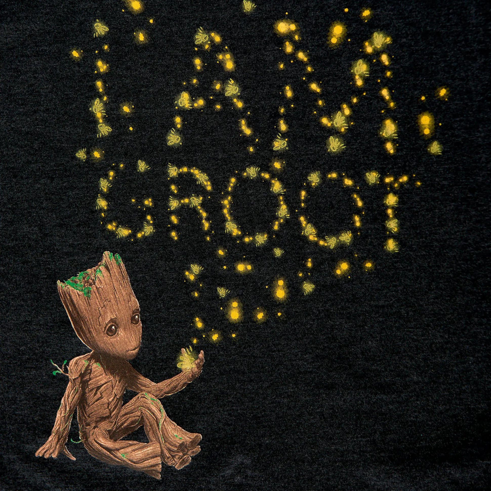 Guardians of the Galaxy - Groot Glow in the Dark Kinder T-shirt Grijs