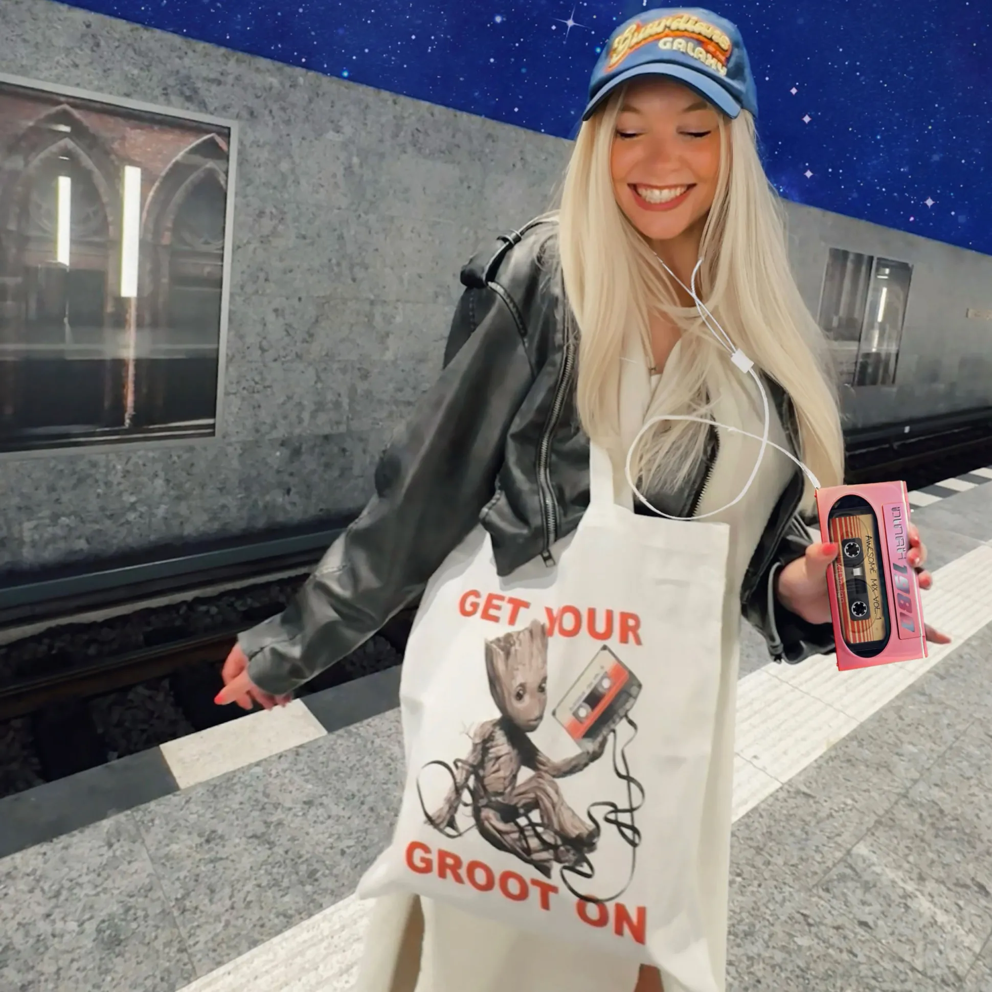 Guardians of the Galaxy - Krijg Je Groot Op Jute Tas