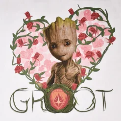 Guardians of the Galaxy - Baby Groot Heart Dames T-shirt wit