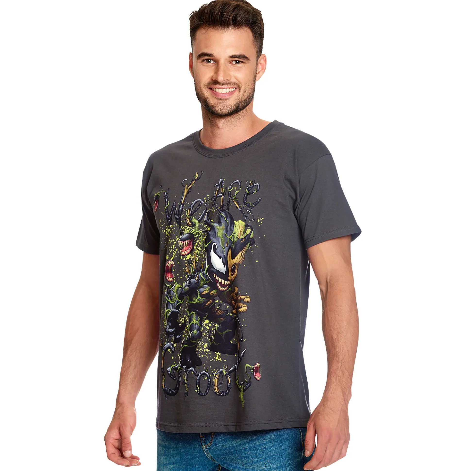 Guardians of the Galaxy - Venomized Groot T-shirt grijs