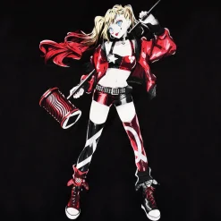 Harley Quinn - Hamer T-Shirt Zwart