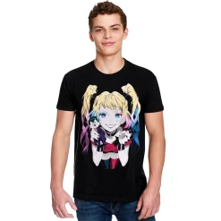 Harley Quinn - Puppets T-shirt zwart