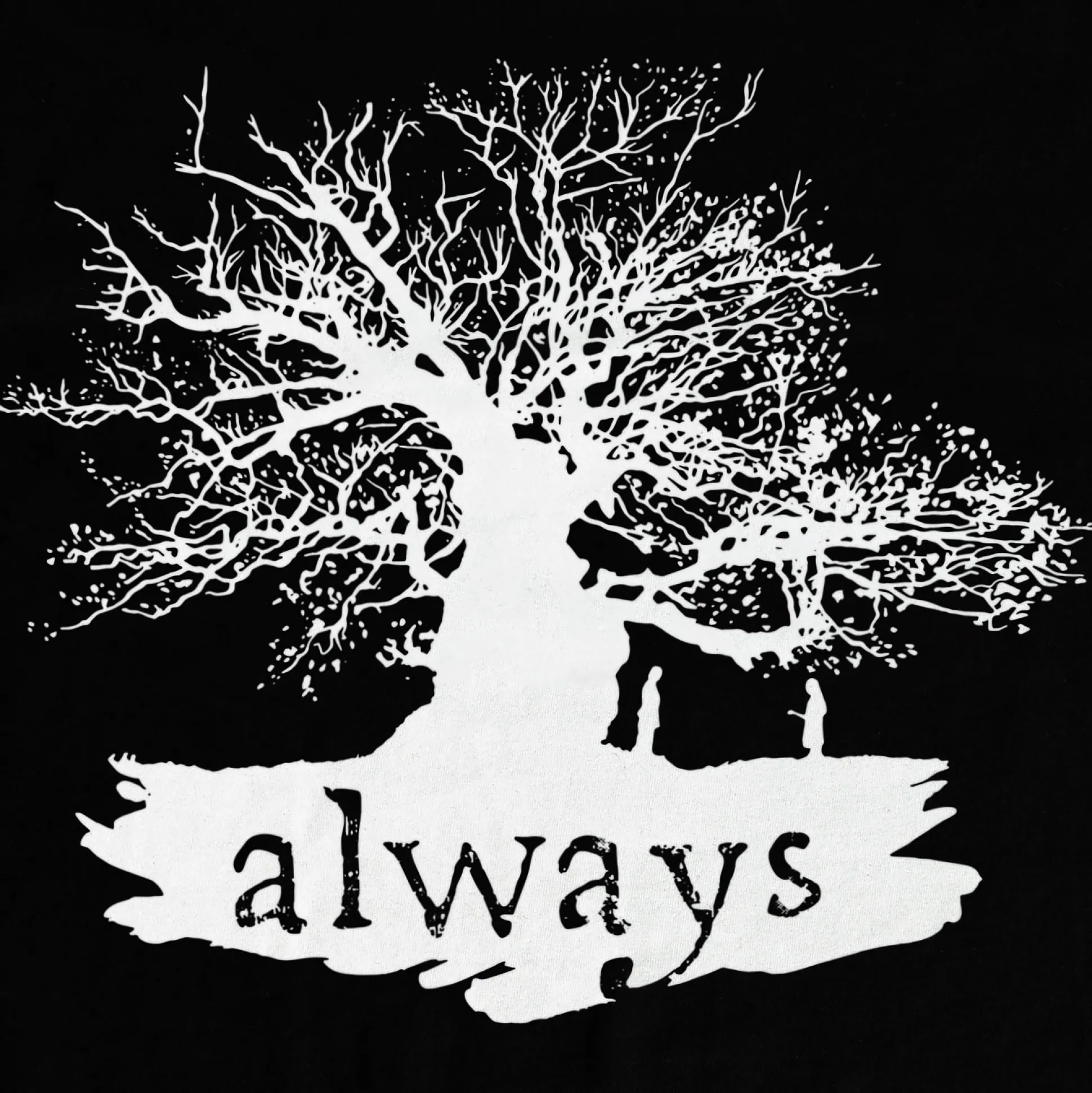 Harry Potter - Always Dames T-Shirt Zwart