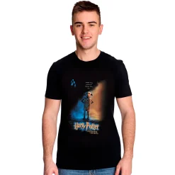 Harry Potter - Dobby Poster T-Shirt Zwart