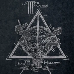 Harry Potter - Doodly Hallows Dames T-shirt Grijs