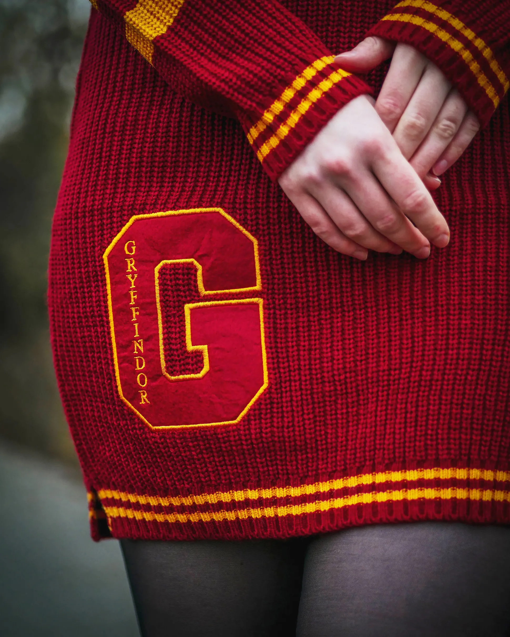 Harry Potter - Griffoendor Gebreide Jurk Rood