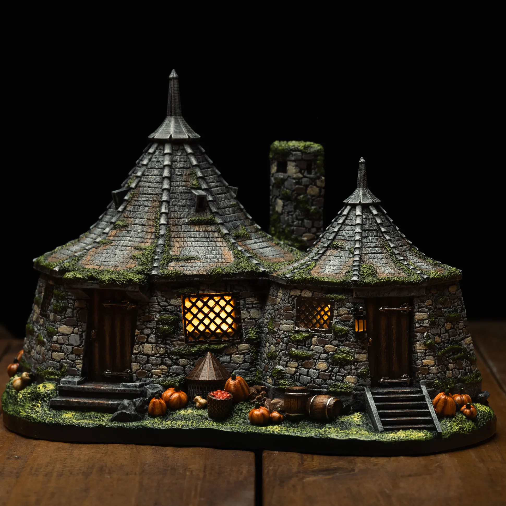 Harry Potter - Hagrids hut miniatuurreplica met LED-verlichting