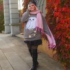 Harry Potter - Hedwig oversized trui grijs