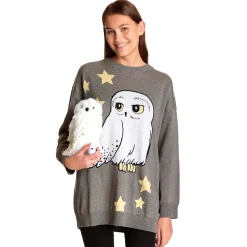 Harry Potter - Hedwig oversized trui grijs