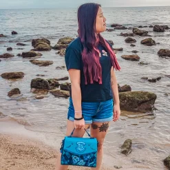 Harry Potter - Hogwarts denim crossbody tas