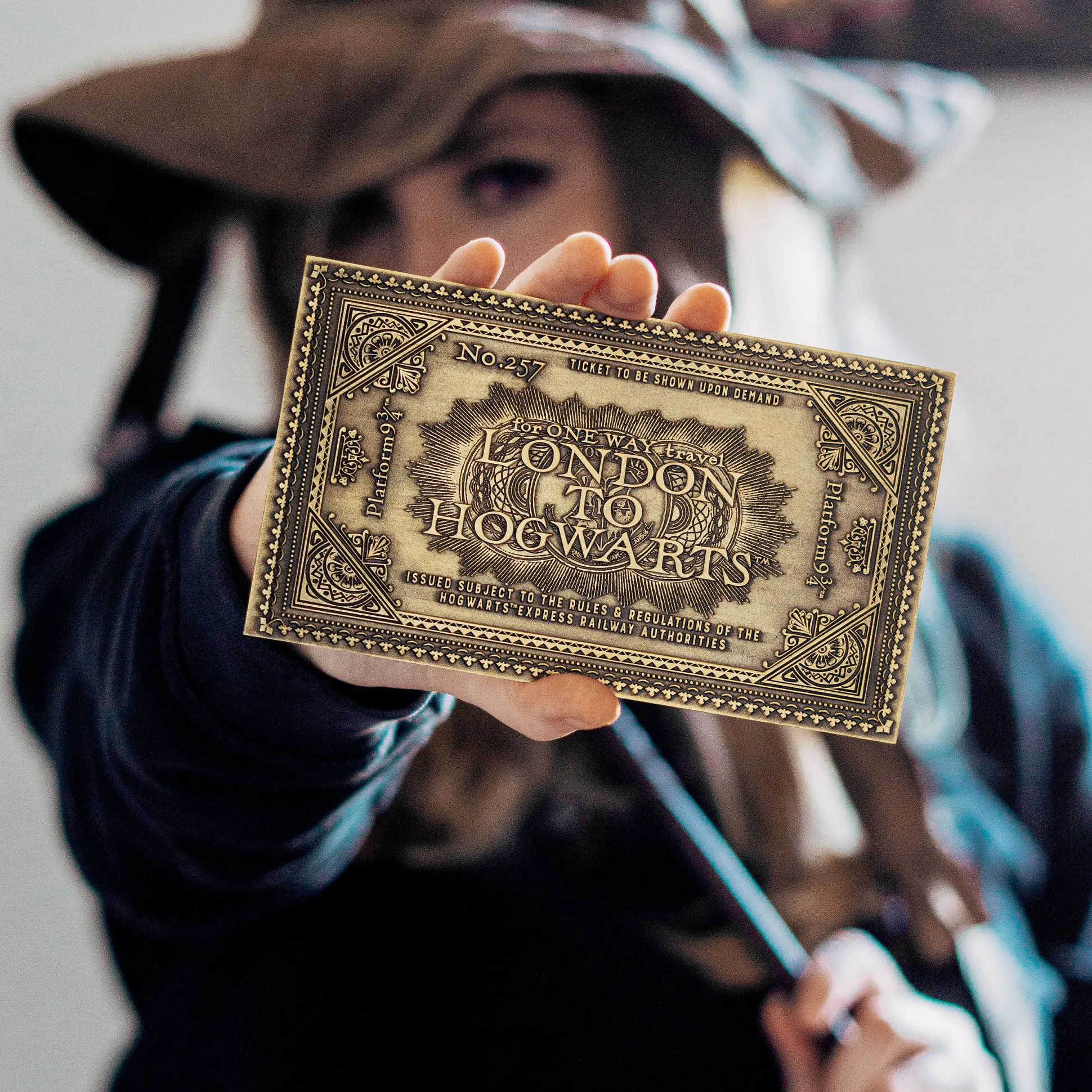 Harry Potter - Hogwarts Express antiek ticket-replica (beperkte oplage)