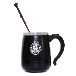 Harry Potter - Hogwarts Mok met Roerfunctie en Toverstaf