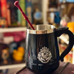 Harry Potter - Hogwarts Mok met Roerfunctie en Toverstaf