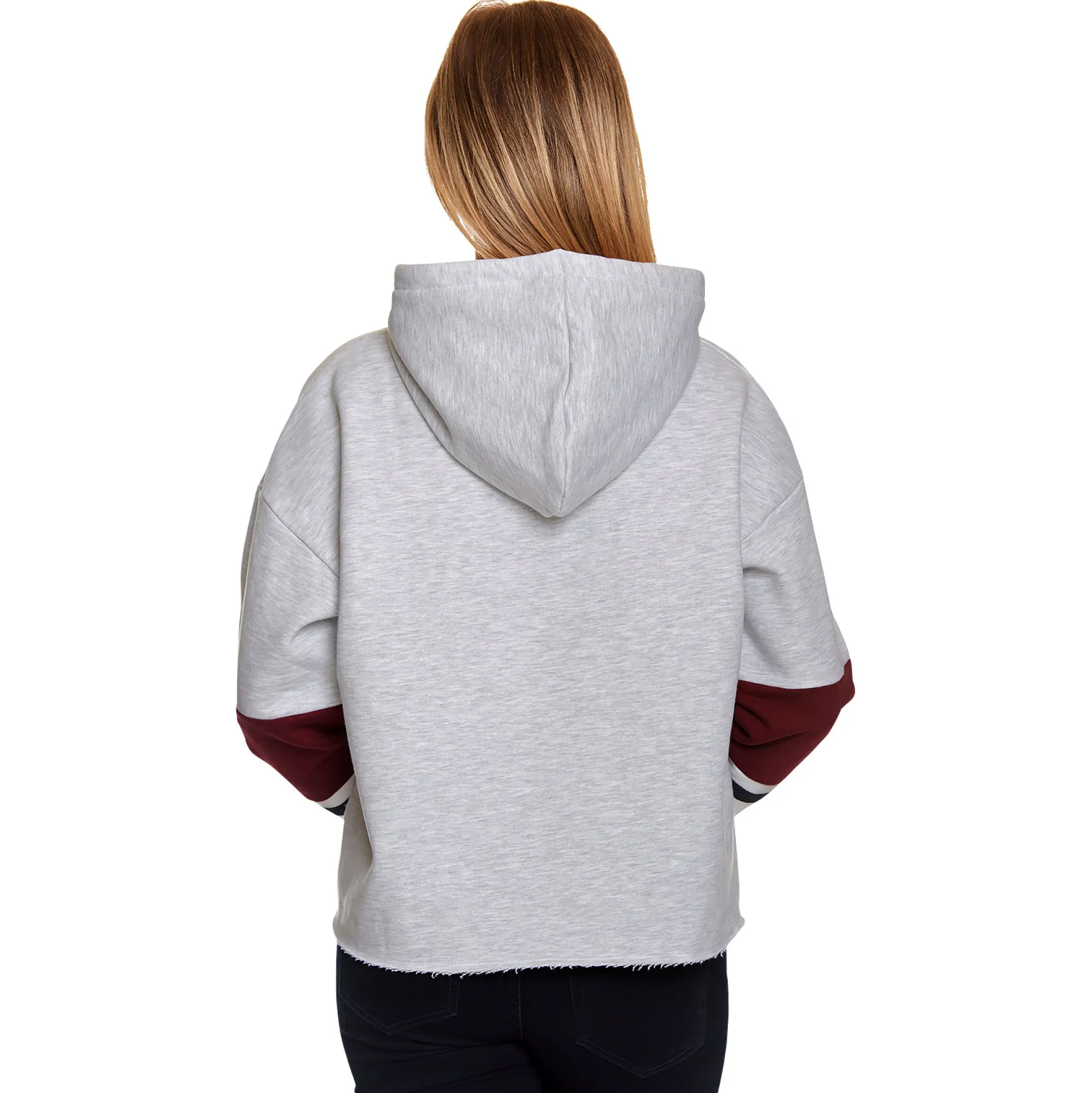 Harry Potter - Hogwarts School Crop Hoodie Dames Grijs