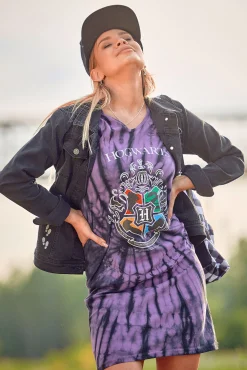 Harry Potter - Hogwarts Wapen Batik Mini Jurk