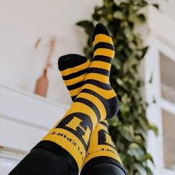 Harry Potter - Hufflepuff Logo Sokken geel-zwart