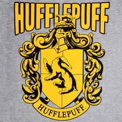 Harry Potter - Hufflepuff Wapen T-shirt grijs