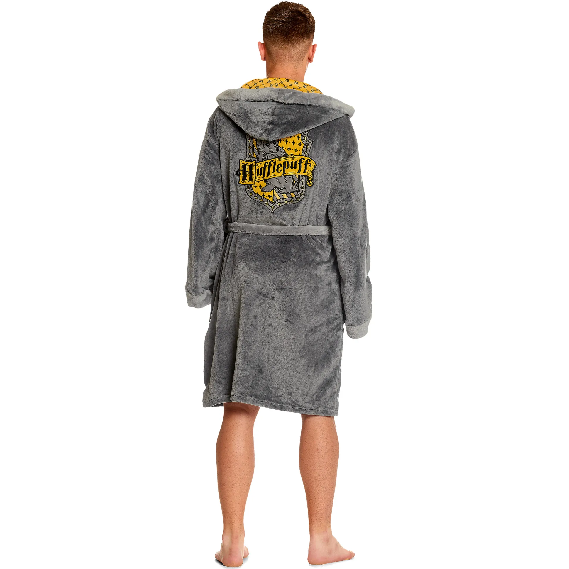 Harry Potter - Hufflepuff Crest Jurk Grijs
