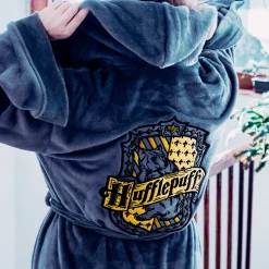 Harry Potter - Hufflepuff Crest Jurk Grijs