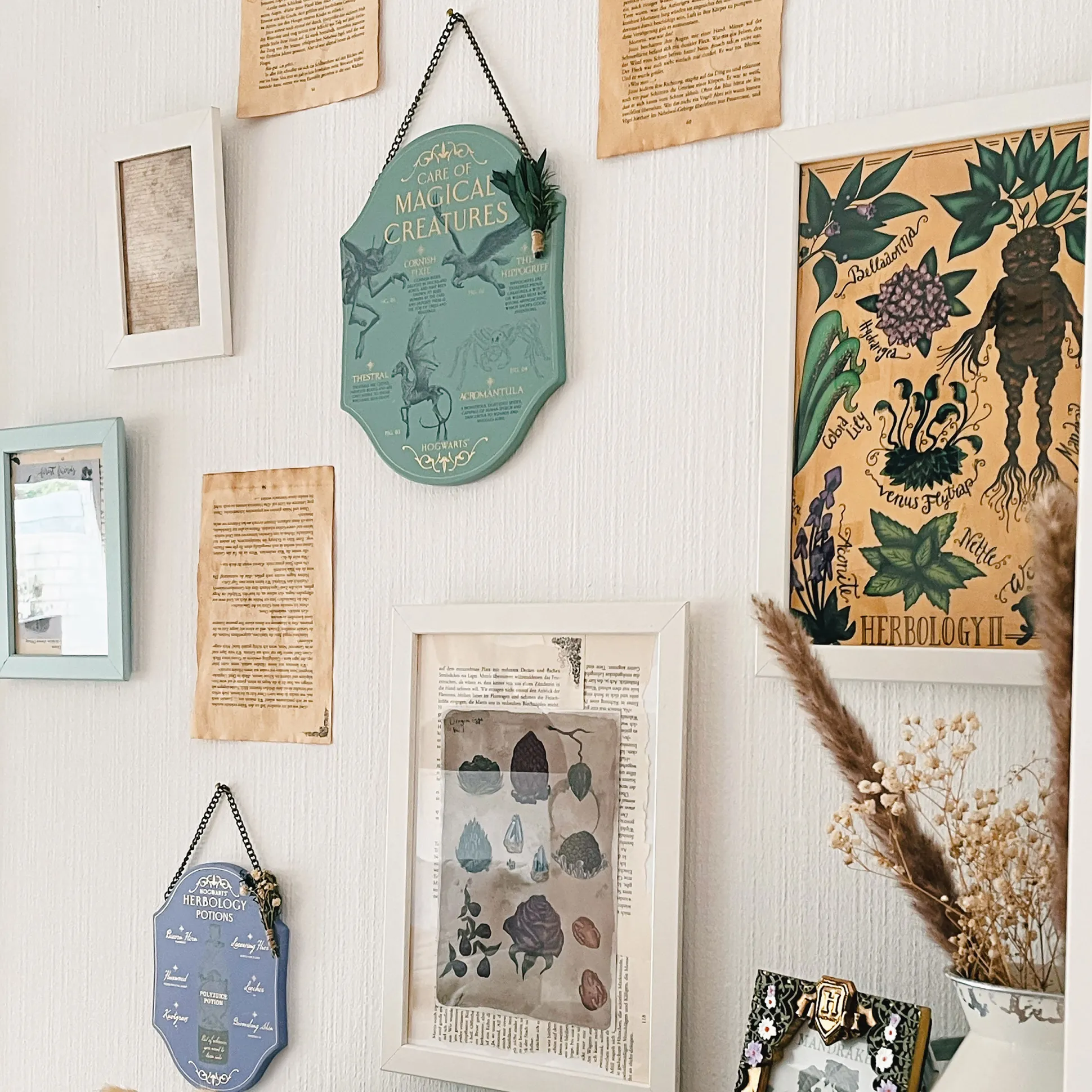 Harry Potter - Kruidenkunde en Toverdranken Houten Wanddecoratie