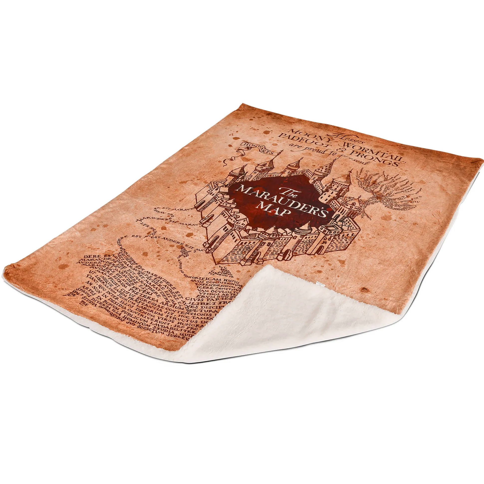 Harry Potter - Marauders Map Pluizige Deken met Teddybont
