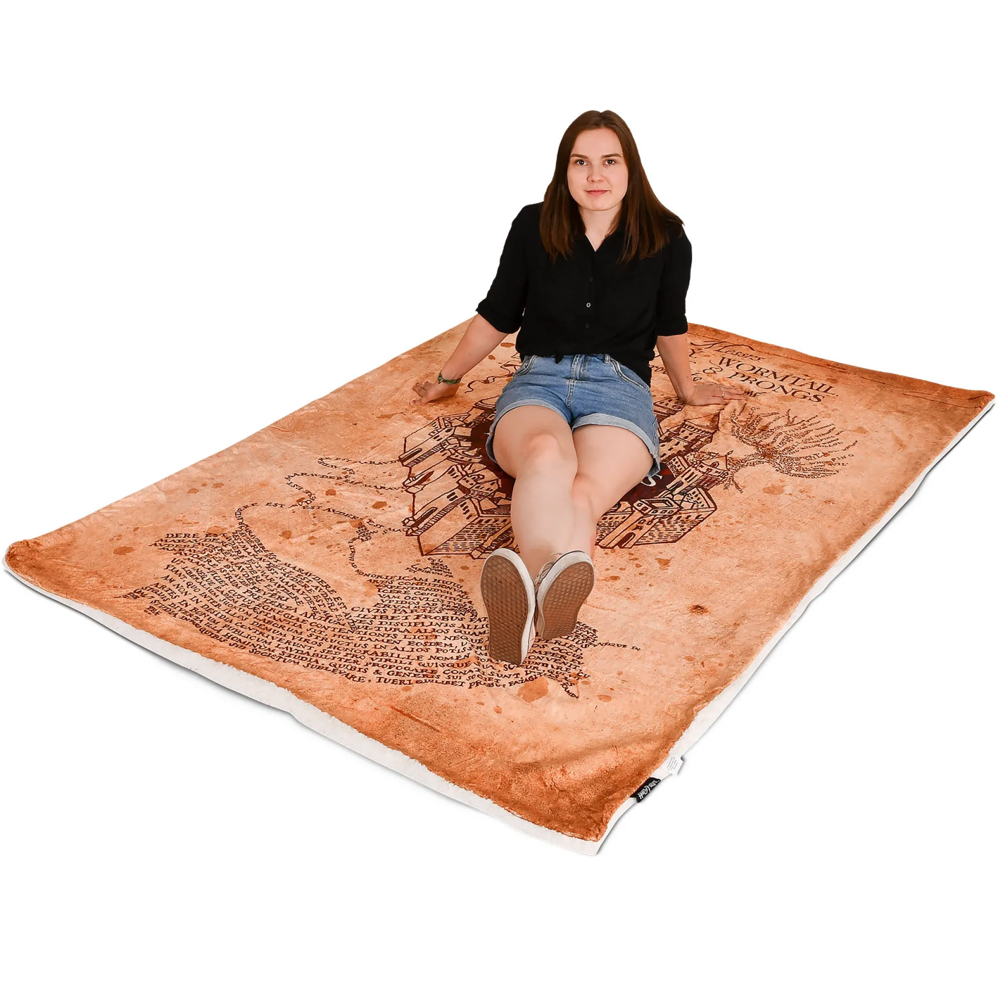 Harry Potter - Marauders Map Pluizige Deken met Teddybont