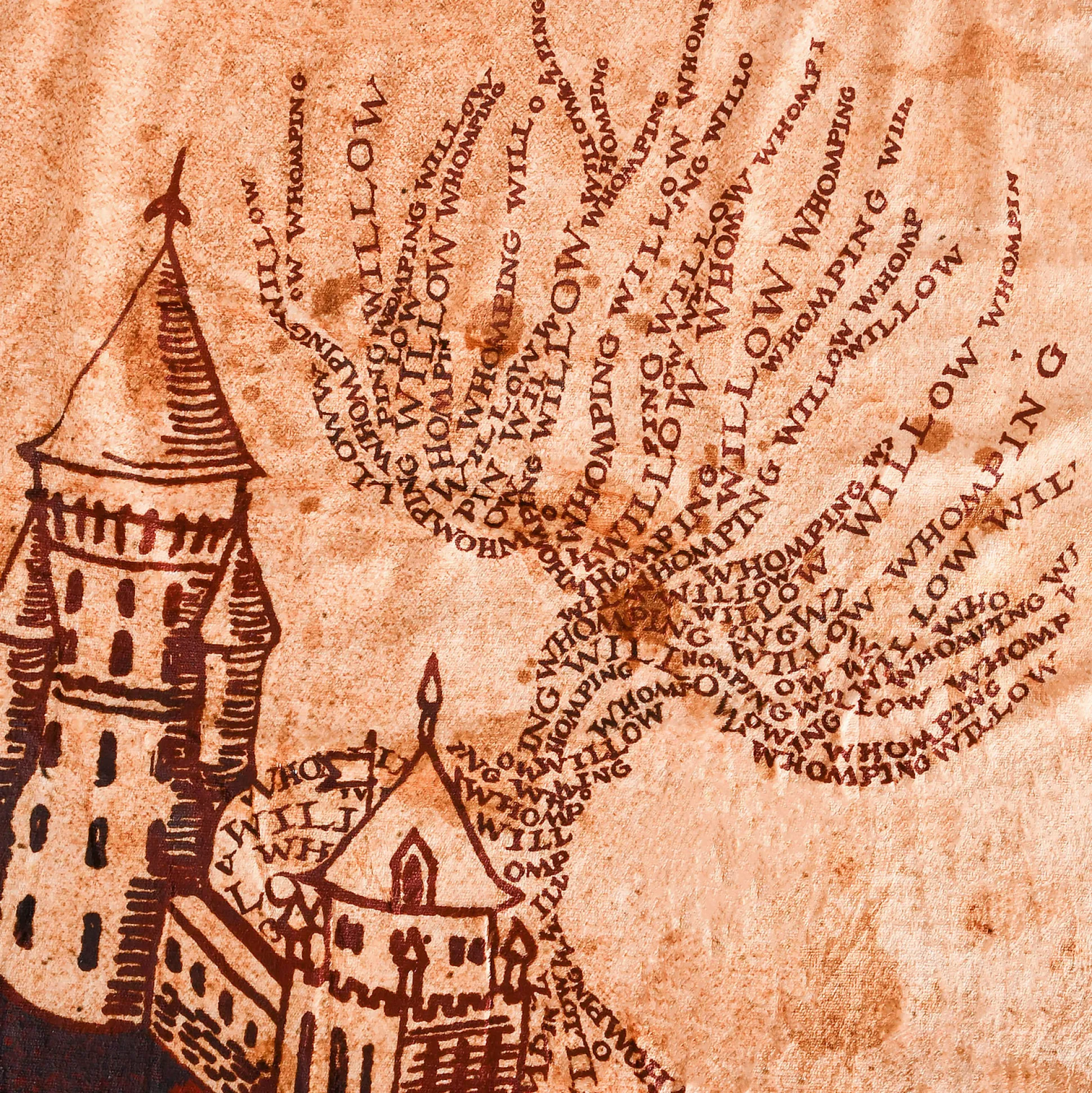Harry Potter - Marauders Map Pluizige Deken met Teddybont