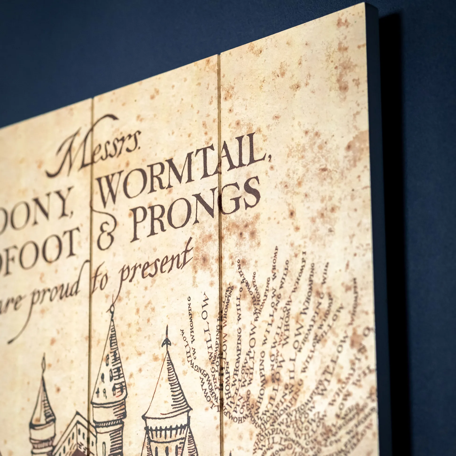 Harry Potter - Marauder's Map Wanddecoratie Hout