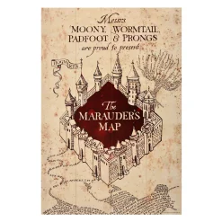 Harry Potter - Marauder's Map Wanddecoratie Hout