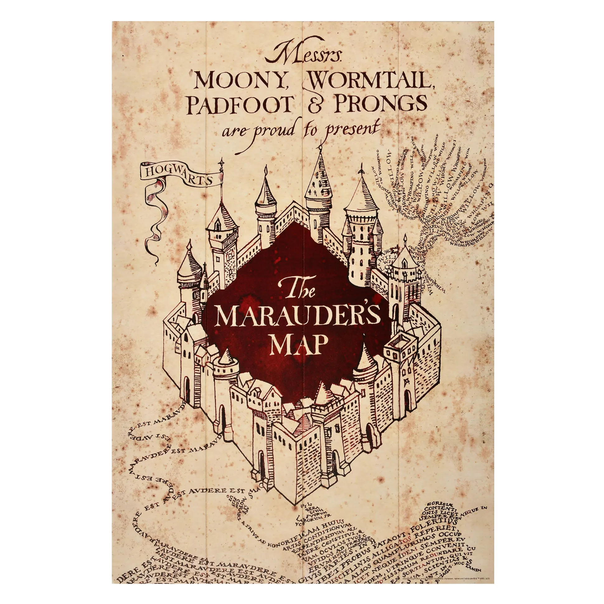 Harry Potter - Marauder's Map Wanddecoratie Hout