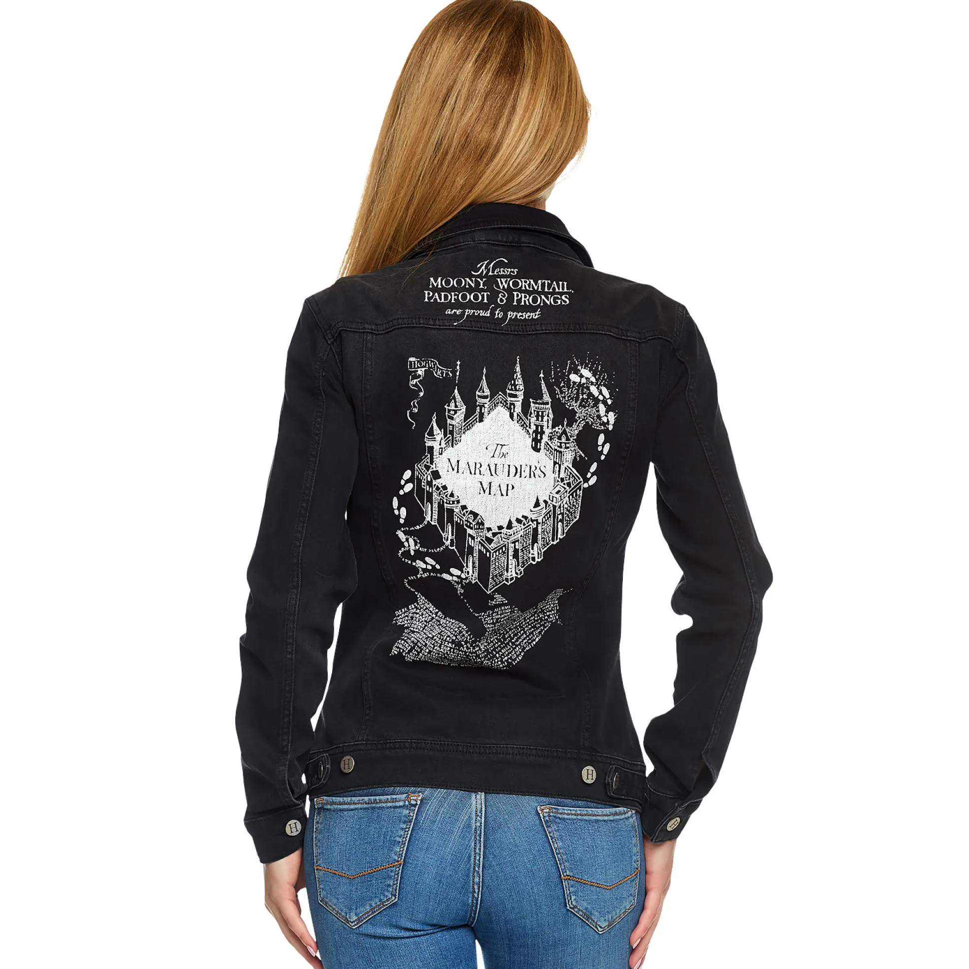 Harry Potter - Sluipwegwijzer Spijkerjas Dames Zwart