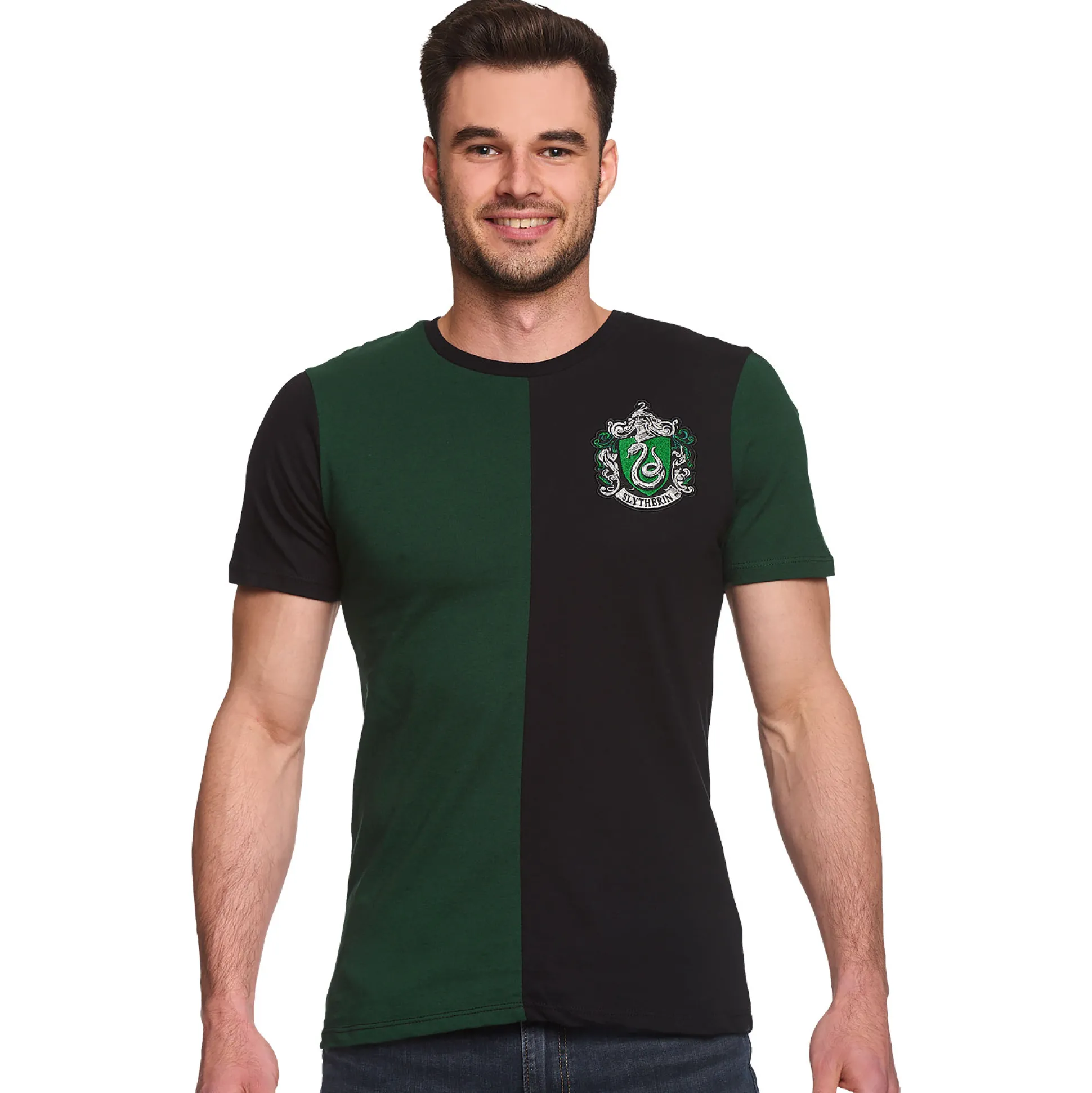 Harry Potter - Slytherin Toernooi T-Shirt groen-zwart