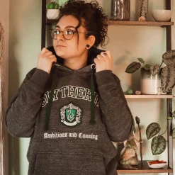 Harry Potter - Slytherin Wapen Premium Hoodie grijs