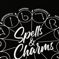 Harry Potter - Spells And Charms T-Shirt Zwart