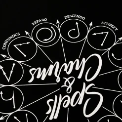 Harry Potter - Spells And Charms T-Shirt Zwart