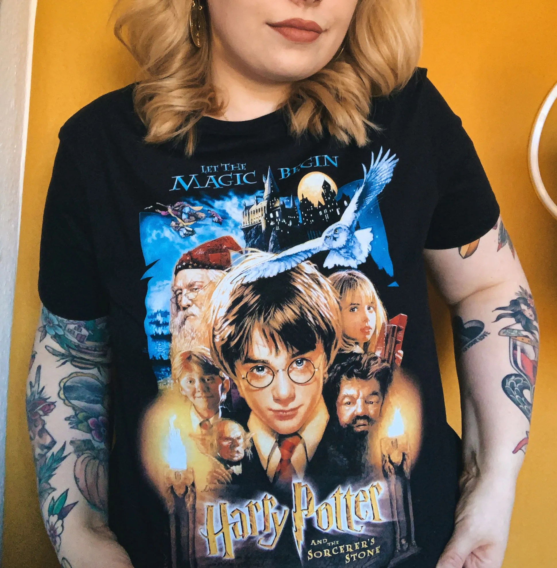 Harry Potter - Steen der Wijzen Poster T-Shirt Zwart