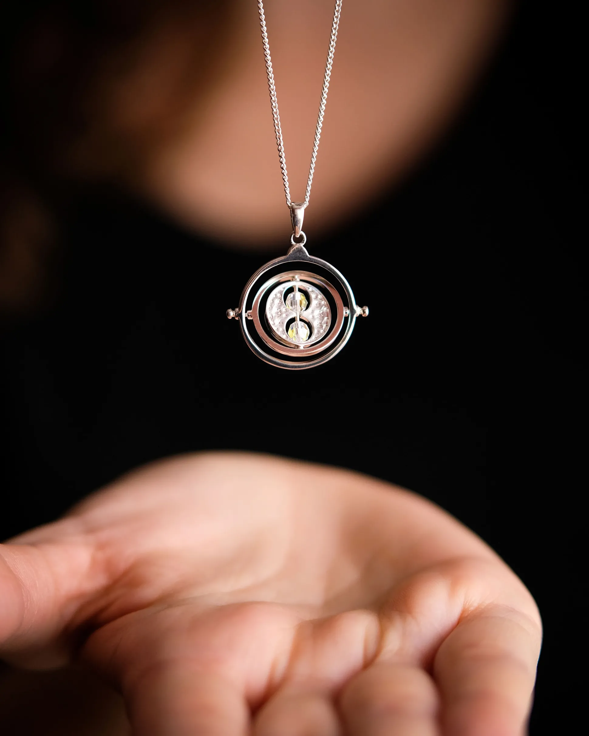 Harry Potter - Tijdverdrijver Ketting met Kristallen Zilver