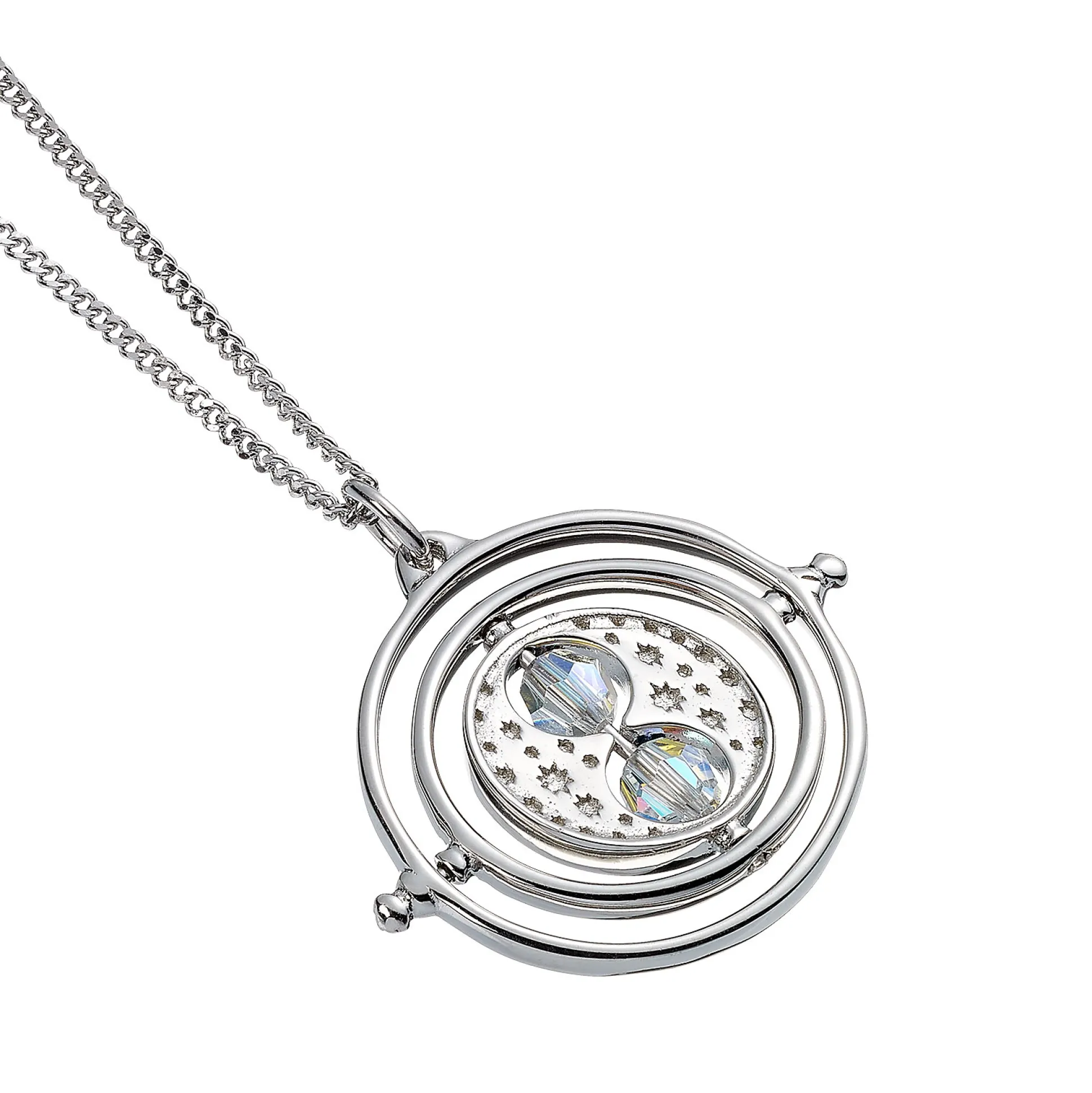 Harry Potter - Tijdverdrijver Ketting met Kristallen Zilver