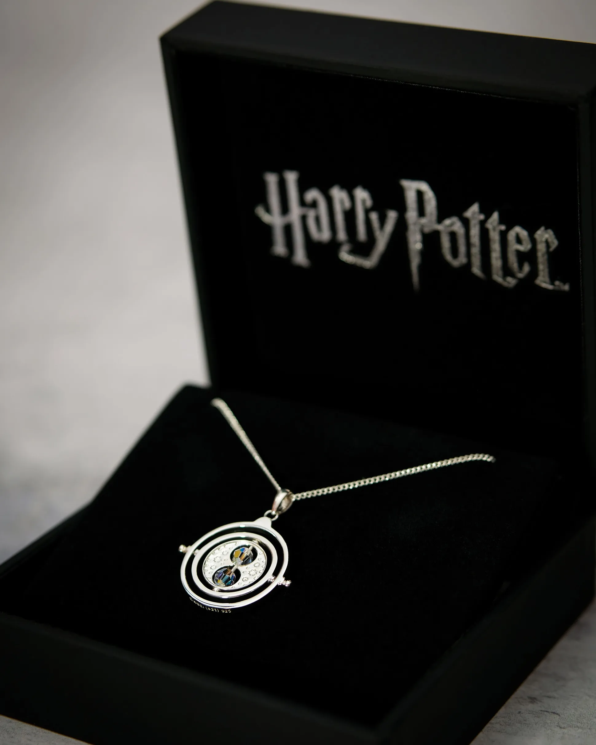 Harry Potter - Tijdverdrijver Ketting met Kristallen Zilver