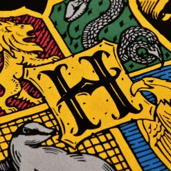 Harry Potter - T-shirt met Hogwarts wapen zwart